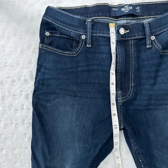 NWOT- HOLLISTER Men’s Distressed Dark Wash Skinny Jean - Picture 9 of 10
